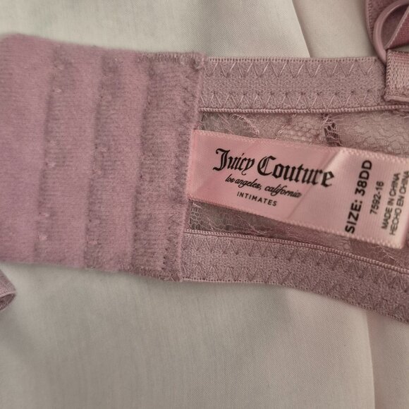 Juicy Couture Lavender Ice Lace Demi Bra 38DD Underwire - Picture 2 of 7